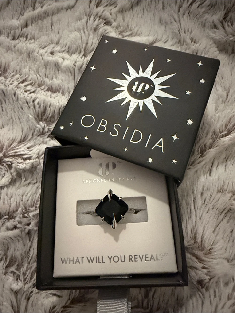 BP obsidia ring - she rules galaxies size 7